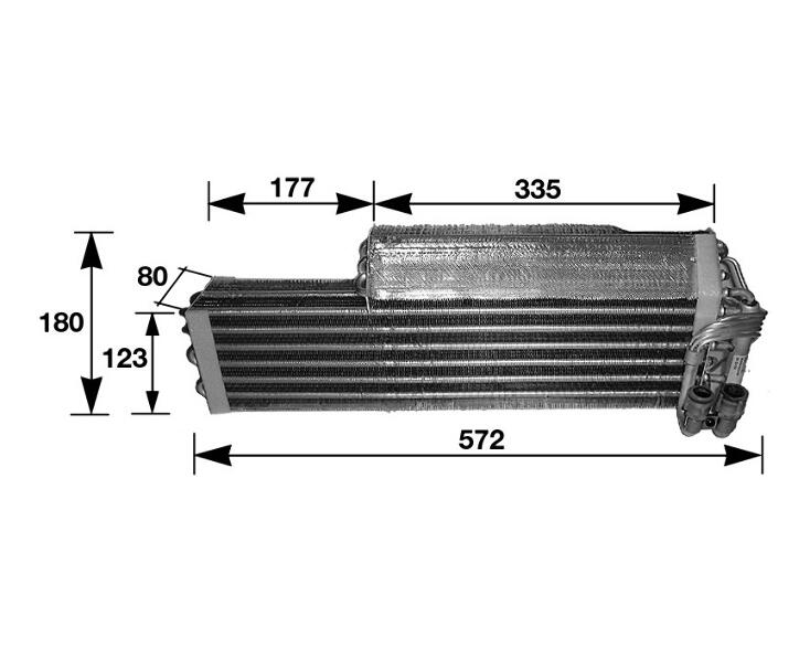 Mercedes A/C Evaporator Core 0008305058 - Behr 351210291